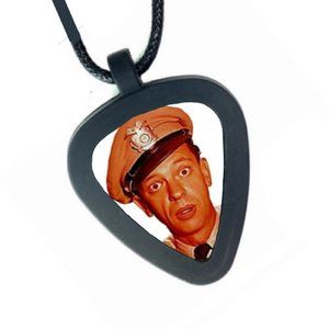 Barney Fife The Andy Griffith Show Pickbandz Real Guitar Pick Necklace